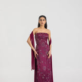 Plum bloom dress