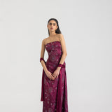 Plum bloom dress