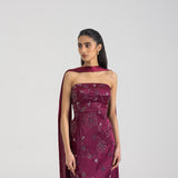 Plum bloom dress