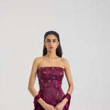 Plum bloom dress