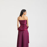 Plum bloom dress