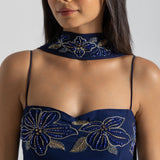 Blue Ombre Sharara Set