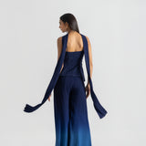 Blue Ombre Sharara Set