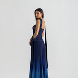 Blue Ombre Sharara Set