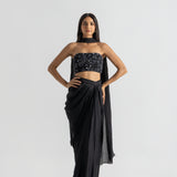 Black Orchid Drape Set