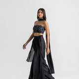 Black Orchid Drape Set