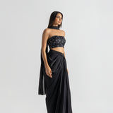 Black Orchid Drape Set
