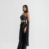 Black Orchid Drape Set