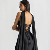 Black Orchid Drape Set