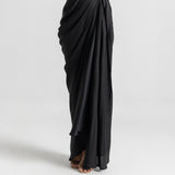 Black drape skirt
