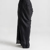 Black drape skirt