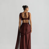 Vintage Brown Saree
