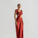 Smoked Rust Saree