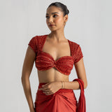 Smoked Rust Saree